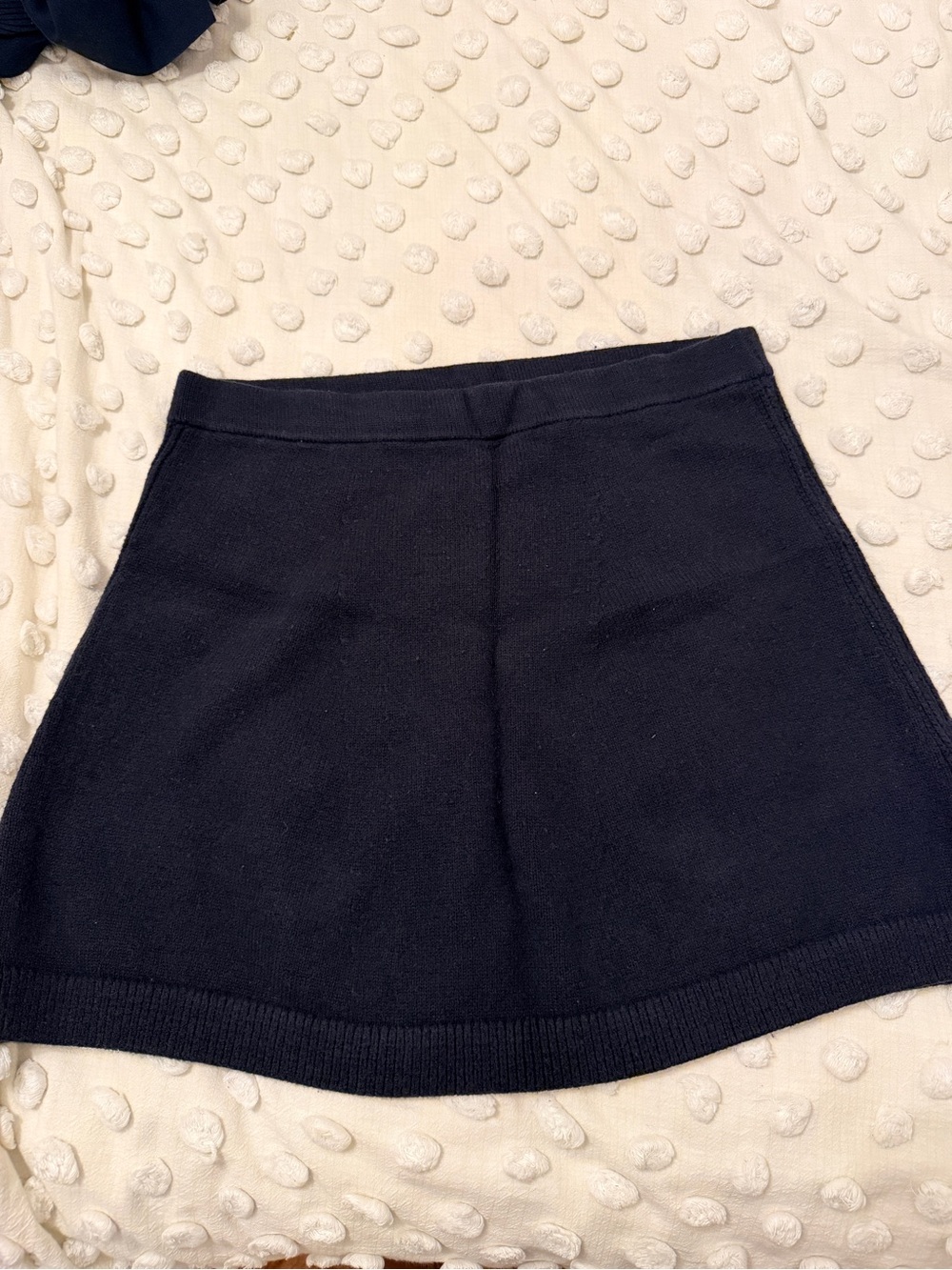 Banana Republic Factory Dark Navy A-Line Knit Skirt
